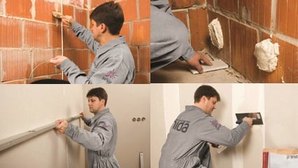 Облицоване с гипсокартон чрез залепване в 10 стъпки